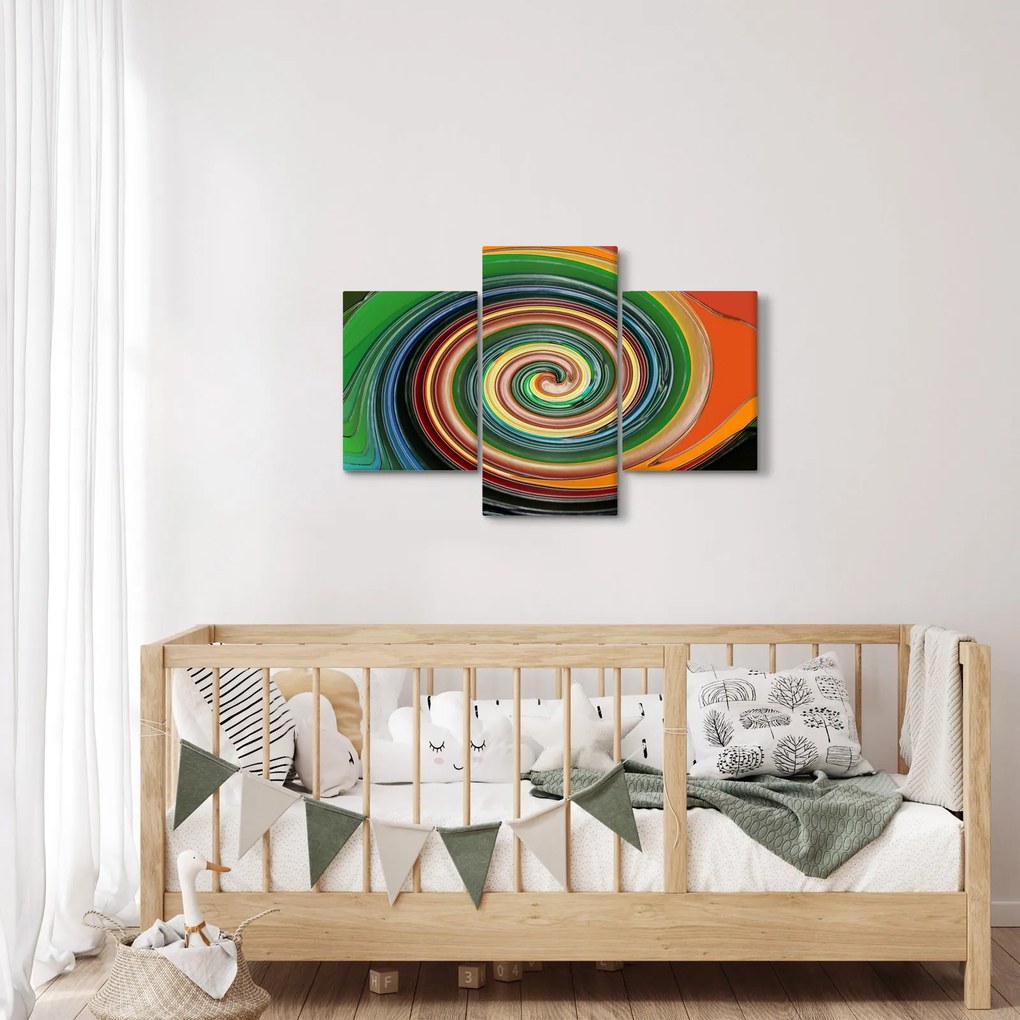 Tablou abstract - spirala colorata (90x60 cm)
