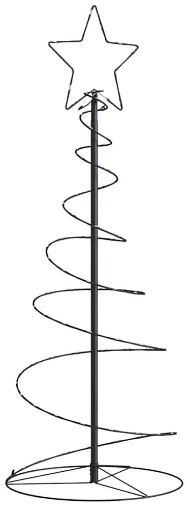 vidaXL Pom de Crăciun LED 80 LED-uri Alb Cald 120 cm