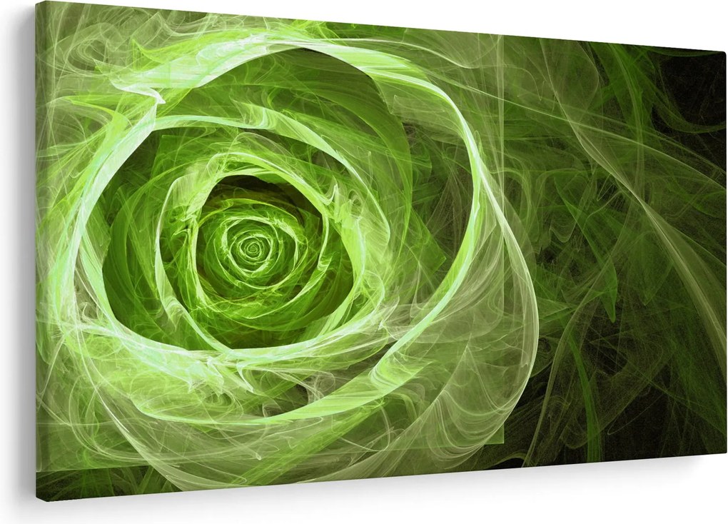 Tablou - Abstract Rose Green (90x60 cm)