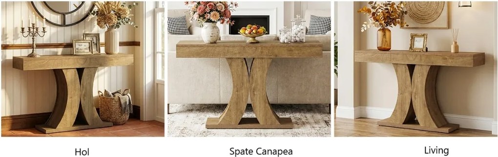 Masa Consola maro, 150 cm, masuta hol, living, dormitor - MAM2