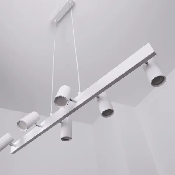Brilagi - Lustră suspendată pe cablu SELE 6xGU10/30W/230V albă
