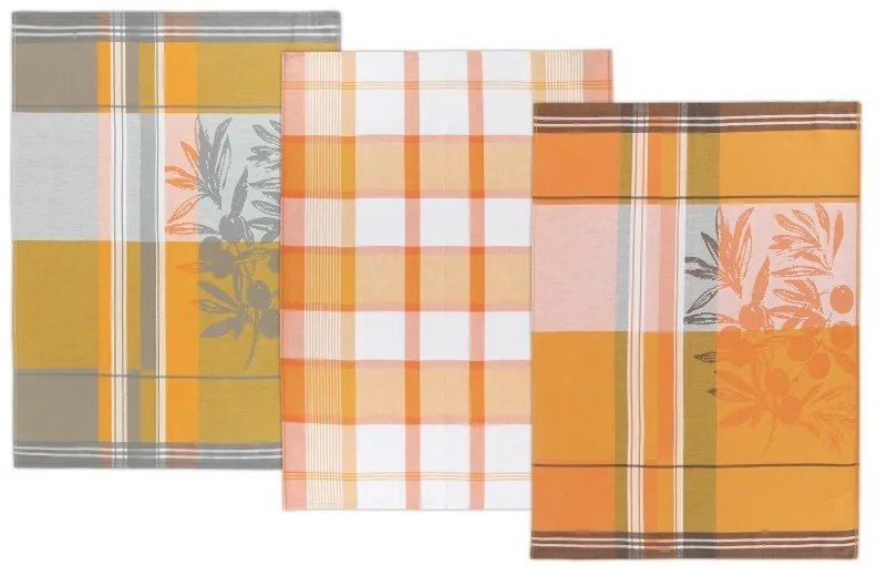 Bellatex Șervețel de bucătărie Oliva, 50 x 70 cm, set de 3 bucăți