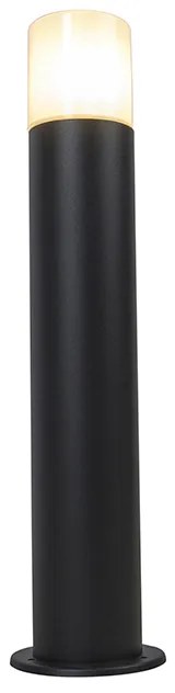 Lampă de exterior neagră cu abajur opal alb 50 cm - Odense