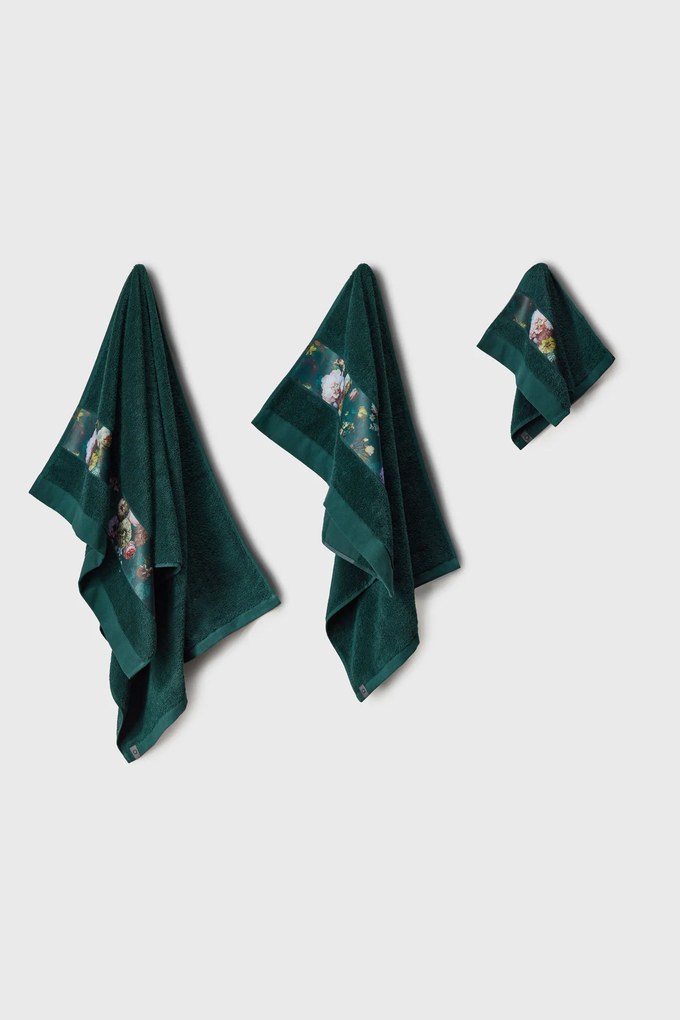Prosoape Essenza Home Fleur, verde inchis verde 30x50 cm