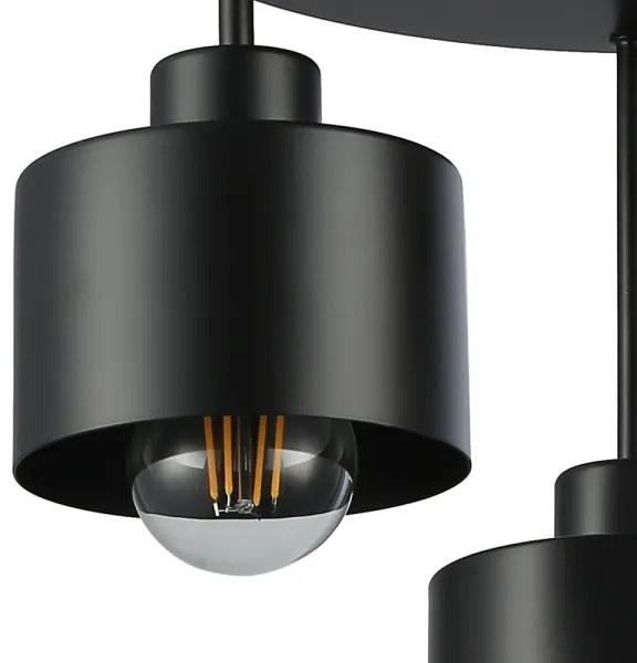 Lustră pe tijă 3xE27/35W/230V d. 30 cm negru