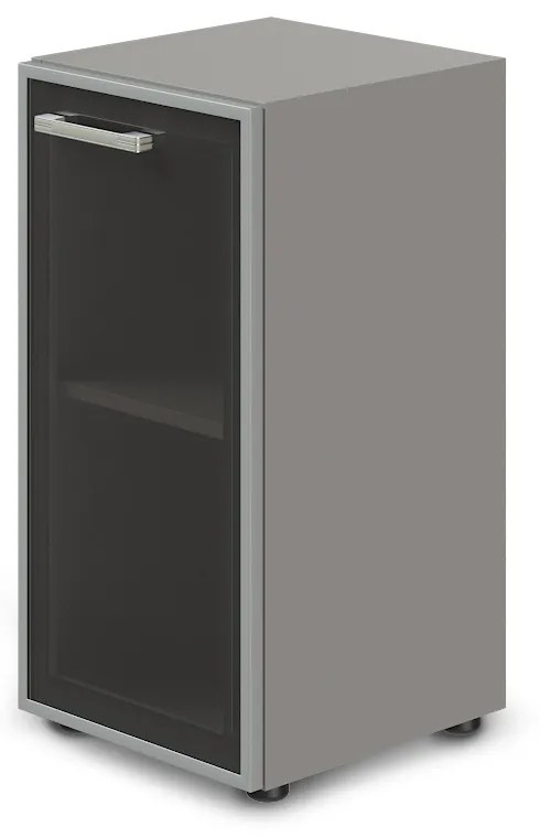 Dulap îngust jos TopOffice Premium, dreapta, 39,9 x 40,4 x 80 cm, gri
