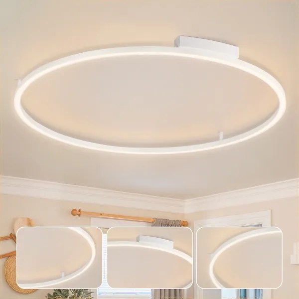 Brilagi - Lampă LED dimabilă PORTOFINO LED/85W/230V Ø 120 cm albă + telecomandă