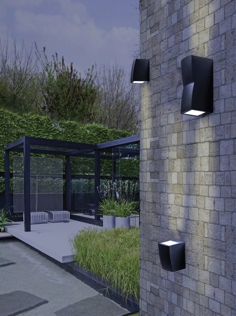 Aplica de perete exterior moderna IP54 REZIA 1 DGR