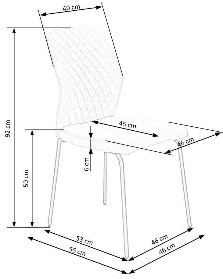 Scaun de bucaterie Blair, galben/negru