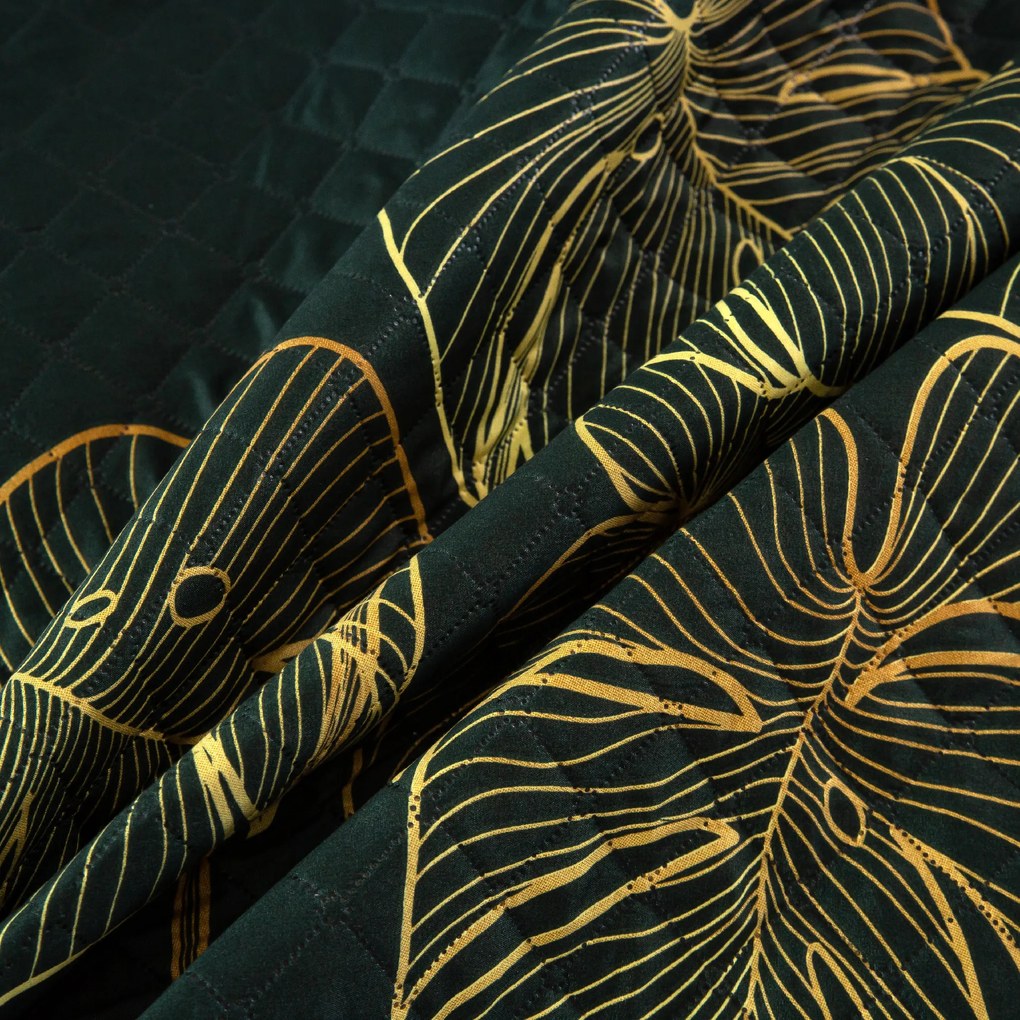 Cuvertura de pat VENECIA verde inchis Dimensiune: 170 x 210 cm