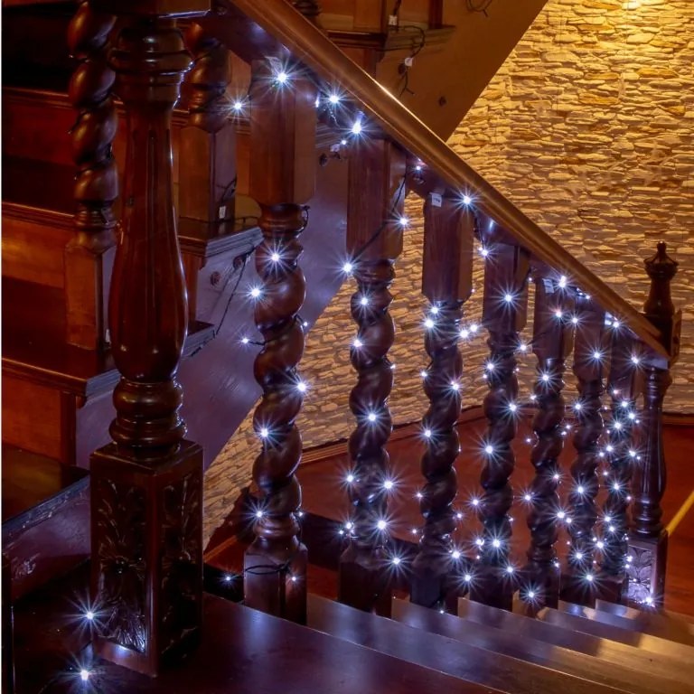 VOLTRONIC Lanț de Crăciun - 50 LED, alb rece