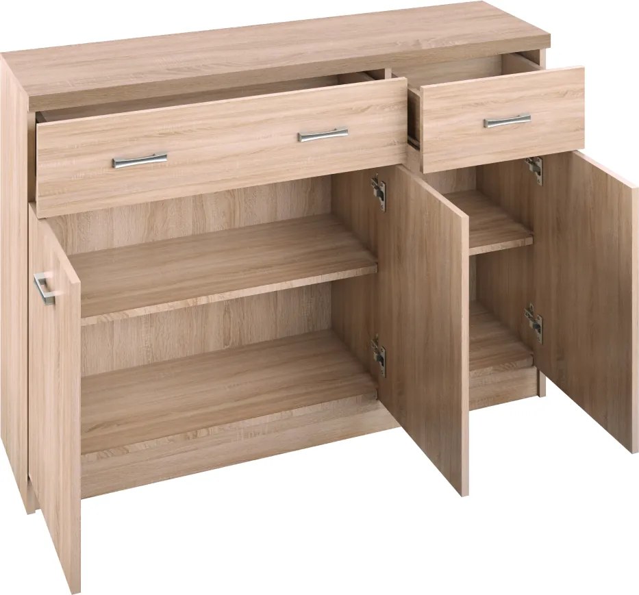 Comodă 3D2S, stejar Sonoma, TOPTY TIP 23