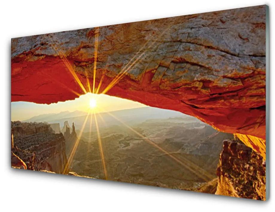 Tablouri acrilice Grand Canyon Peisaj Roșu Maro