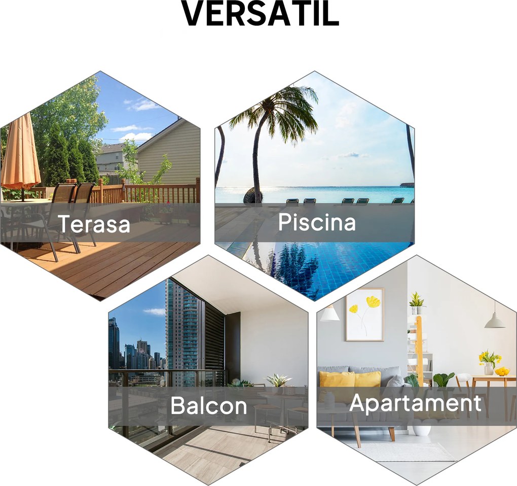 Outsunny Set 2 Scaune de Grădină Pliabile cu Brațe, Scaune pentru Prânz de Exterior din Metal și Texteline, pentru Terasă, Balcon, Curte, Interior și Exterior, 58x64x94cm, Negru | Aosom Romania