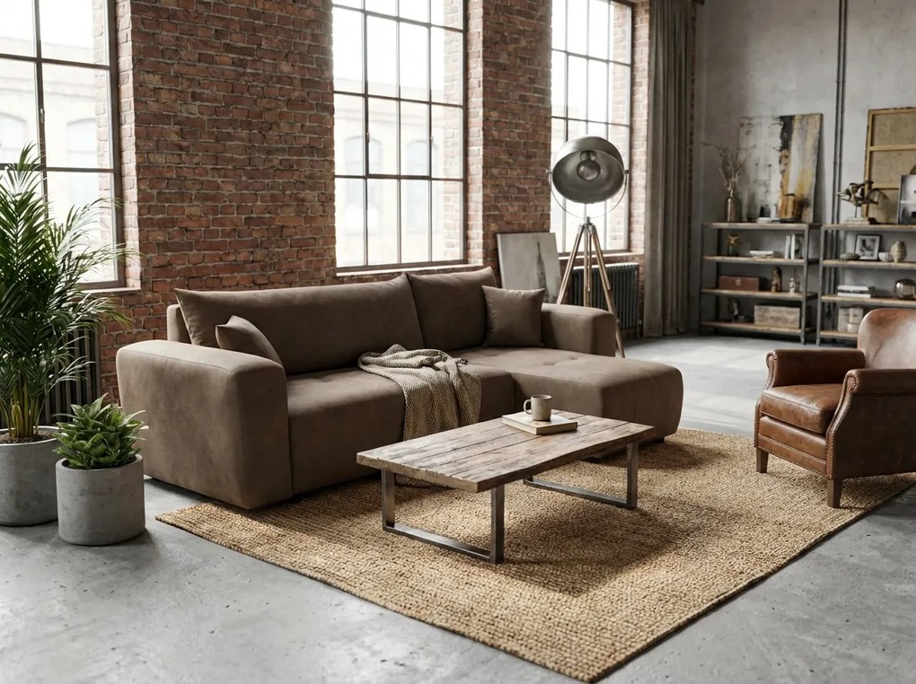 Coltar extensibil SORELA maro deschis, reversibil + 2 pernute gratuite