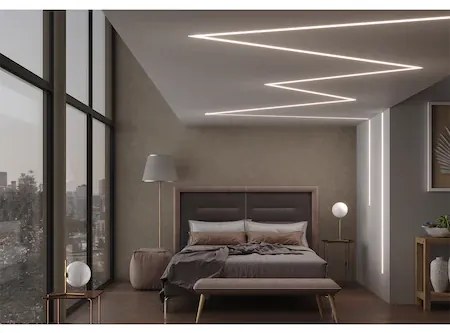 Profil LED Aplicat Inovator, Lungime 2m, Alb – O Alegere Premium pentru Iluminat Stilat și Durabil