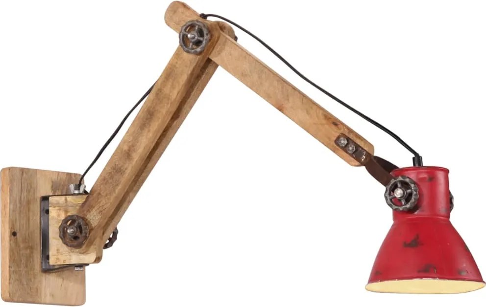 vidaXL Lampă de perete 25 W, roșu uzat, 96x15x20 cm, E27