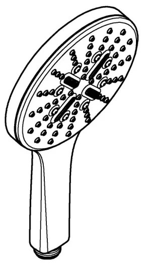 GROHE 26574000 - Duș de mână RAINSHOWER SMARTACTIVE 130 mm, crom lucios