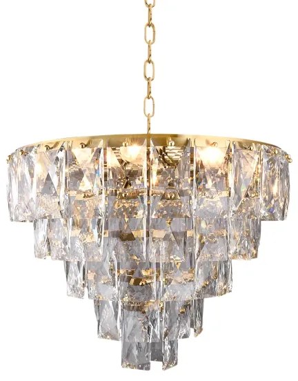 Lustră de cristal pe lanț CHELSEA 6xE14/40W/230V