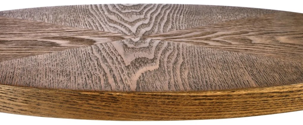 Masuta de cafea Delphi nuc/negru - H58 cm