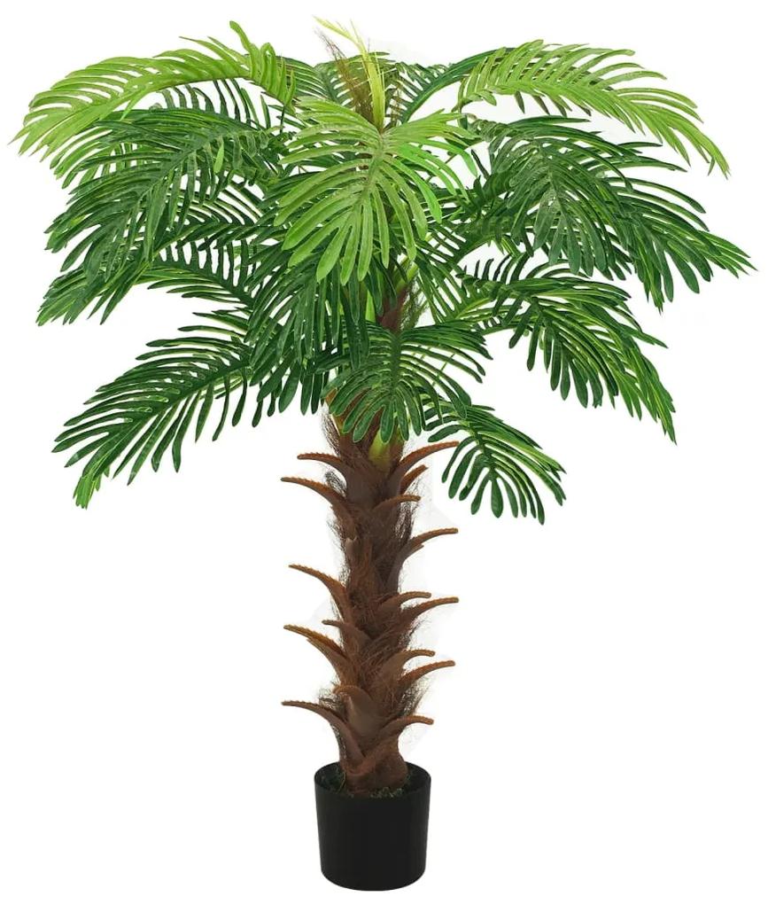 Palmier cycas artificial cu ghiveci, verde, 140 cm 140 cm