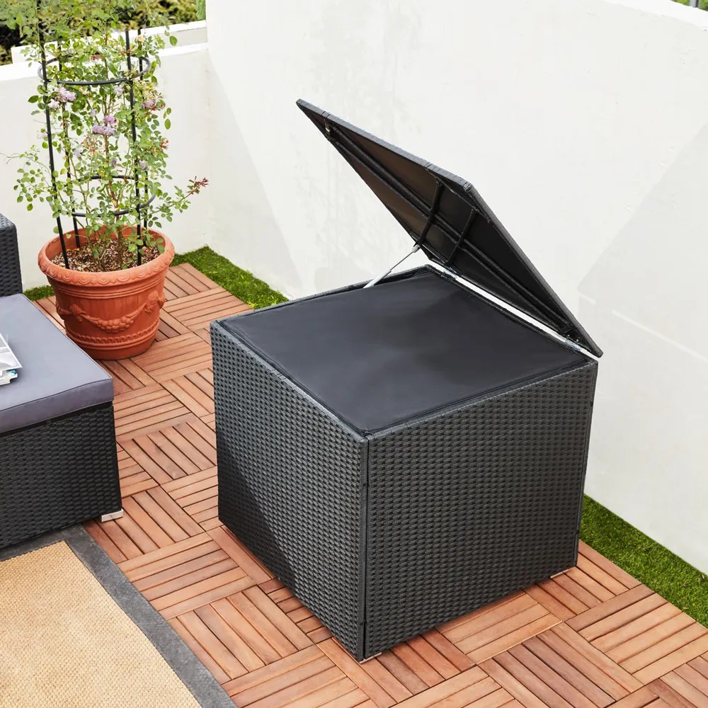 Deuba Cutie depozitare 75x75x70cm - neagra