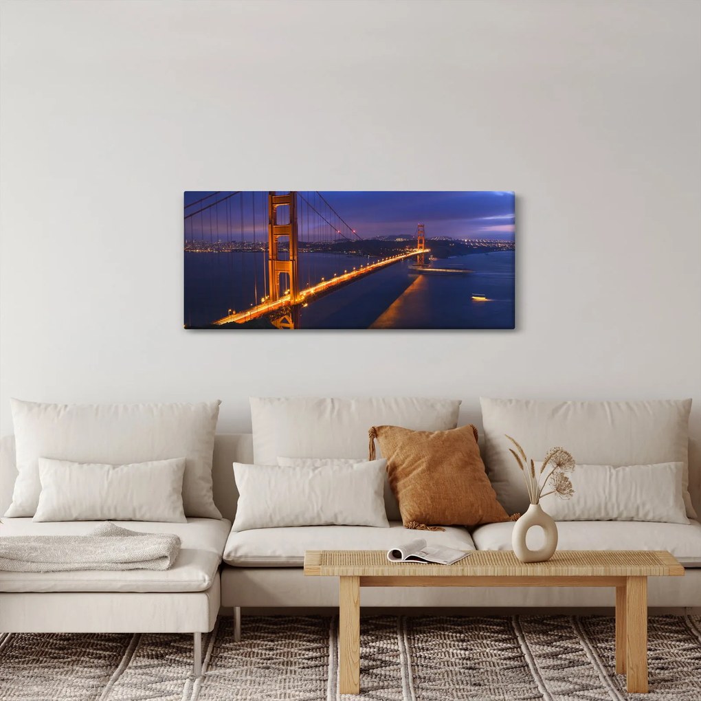 Tablou - Podul Golden Gate (120x50 cm)
