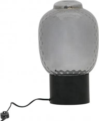 Lampa de birou din fier/sticla Bubble neagra