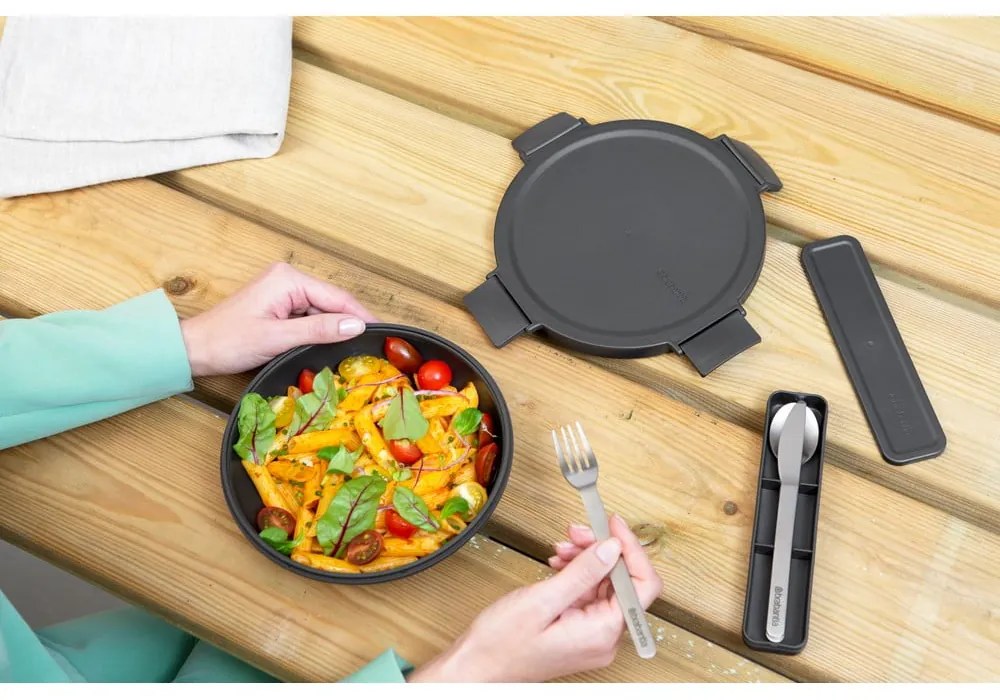 Set de tacâmuri de călătorie argintiu din oțel inoxidabil 3 buc. Make & Take – Brabantia