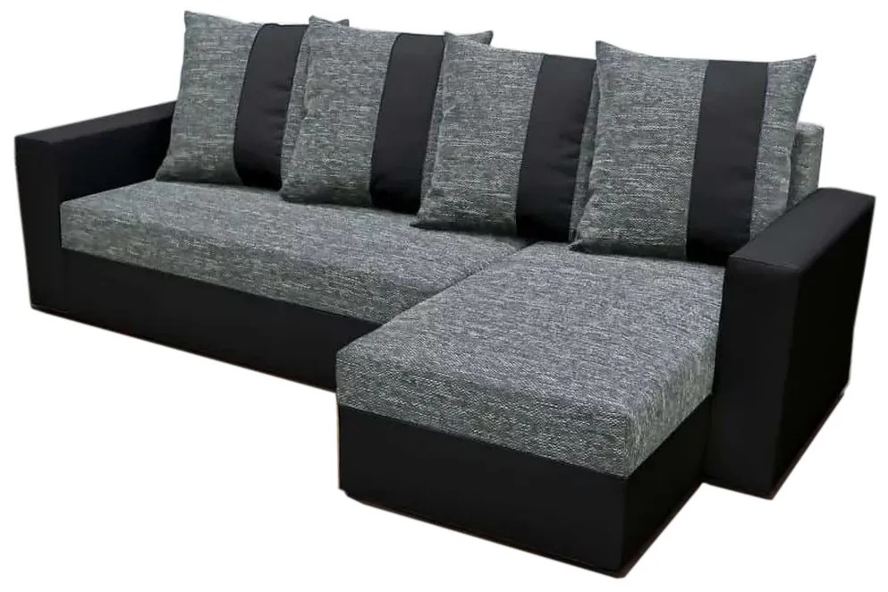 Expedo Colțar extensibil GRASSA, 230x133, Kornet 02/Dolaro 8 negru