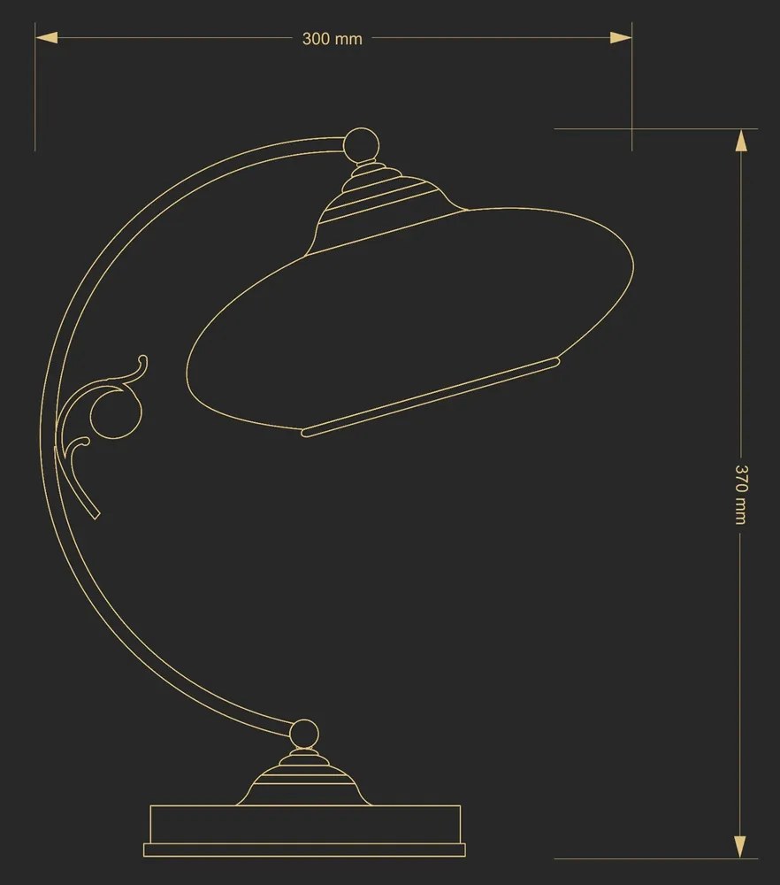 Veioza design clasic realizata manual CASAMIA