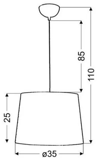 Lustră pe cablu ORLANDO 1xE27/60W/230V