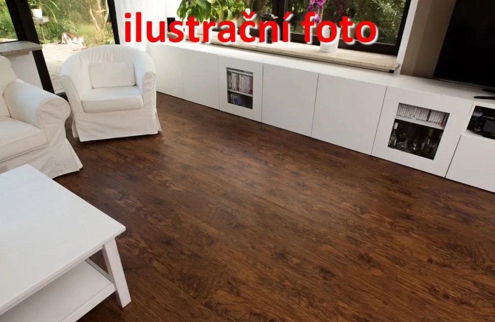 Pardoseală de vinil STILISTA 5,07 m2 - nuc roșu-maro