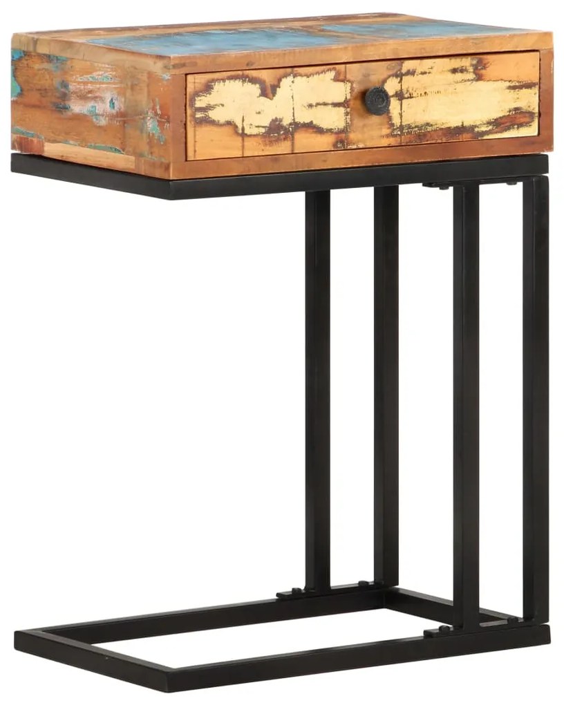 vidaXL Masă laterală formă U, 45 x 30 x 61 cm, lemn masiv reciclat