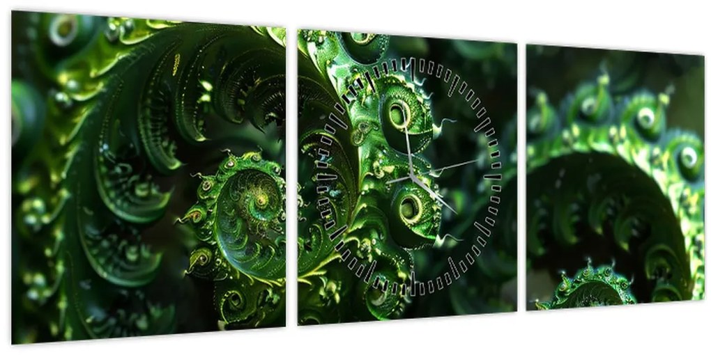 Tablou - Spirale (cu ceas) (90x30 cm)