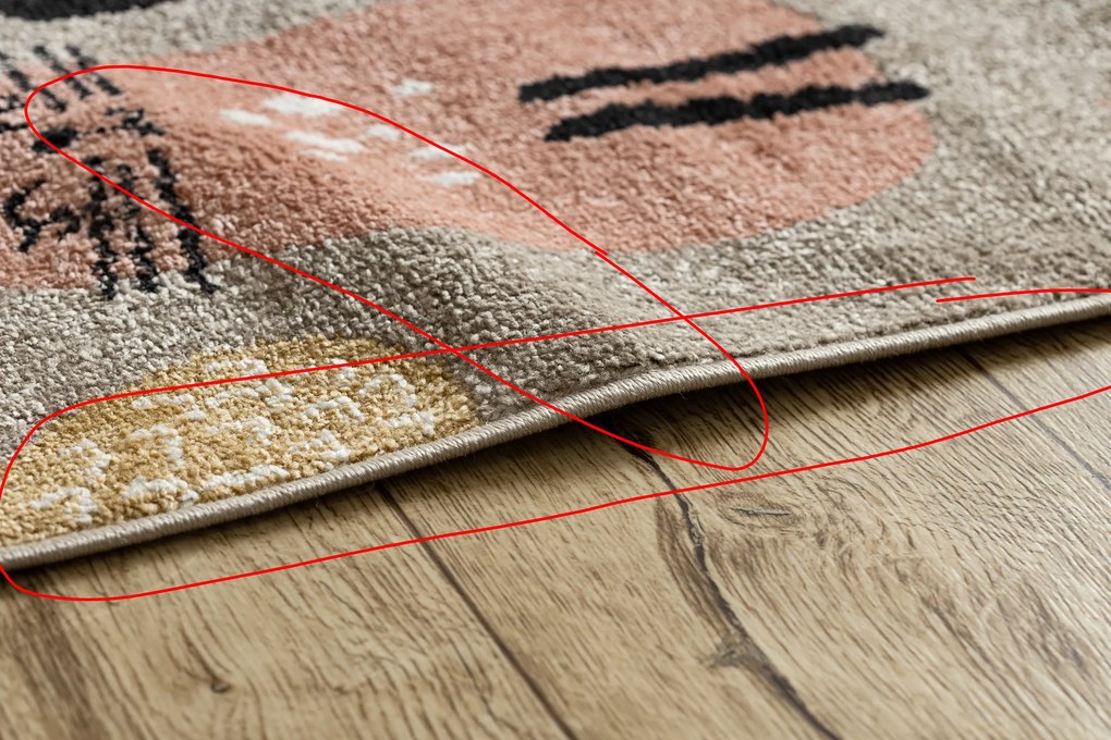 Covor FUN Kittens pentru copii, pisici bej - SECUNDAR-COTATI PRODUSUL