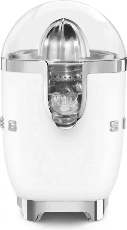 Storcător electric de citrice Smeg CJF11WHMEU, 70 W, sistem anti-picurare, bază antiderapantă, alb mat