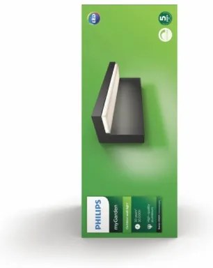Philips 16483/93/P3 - Aplica LED exterior BUSTAN 2x4,5W IP44