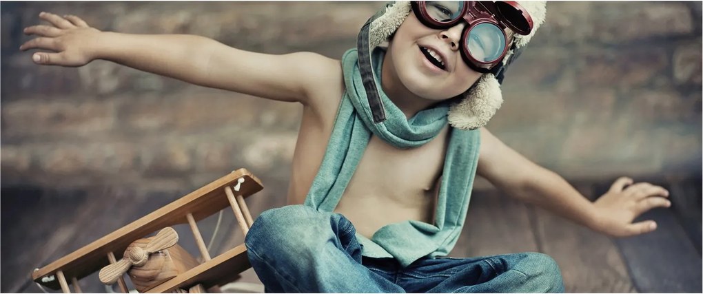 Tablou - Tânăr aviator (120x50 cm)