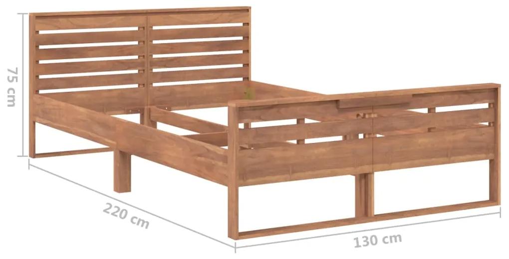 Cadru de pat, 120x200 cm, lemn masiv de tec 120 x 200 cm