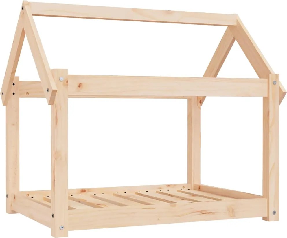 vidaXL Pat pentru câini, 81x60x70 cm, lemn masiv de pin