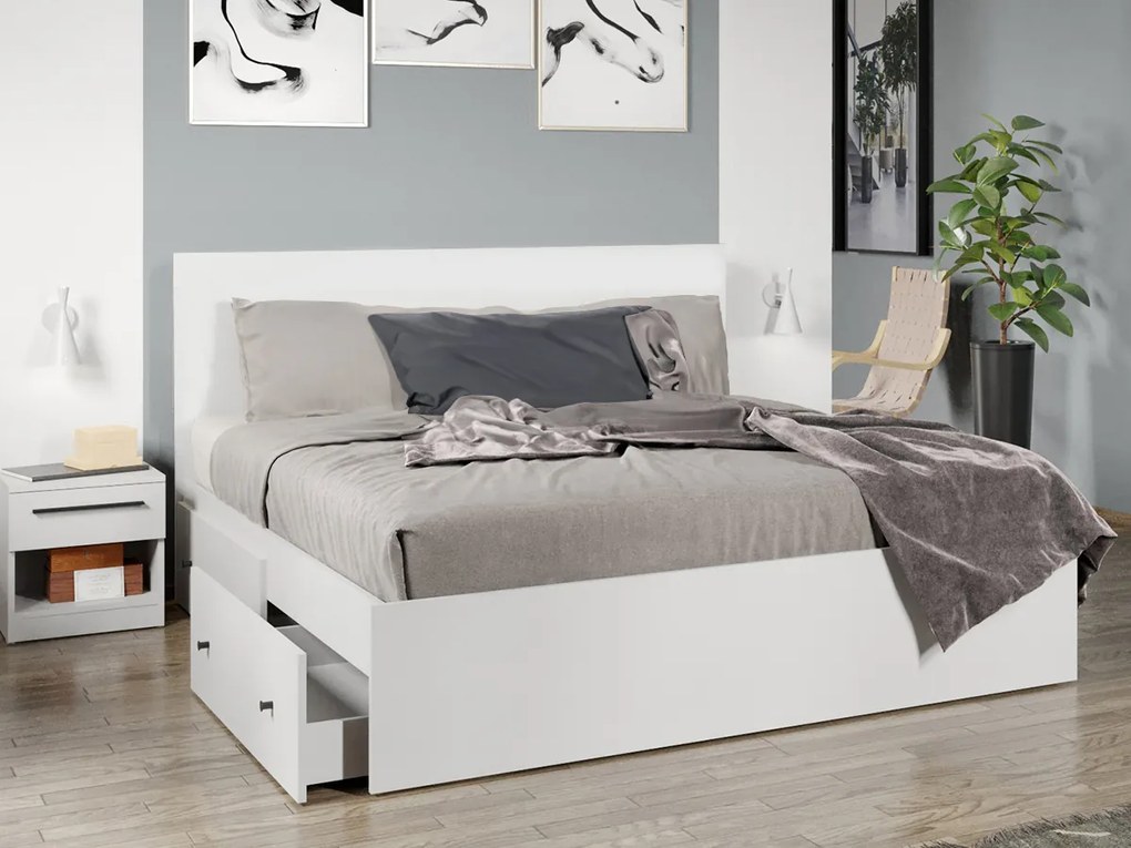 Set mobila dormitor complet Alb Levi C25
