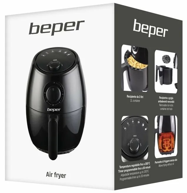 Beper P101FRI001 friteuză cu aer cald 2 l