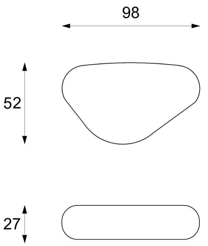 STONES Masă de cafea (52 x 98 x 27h) | Aosom Romania