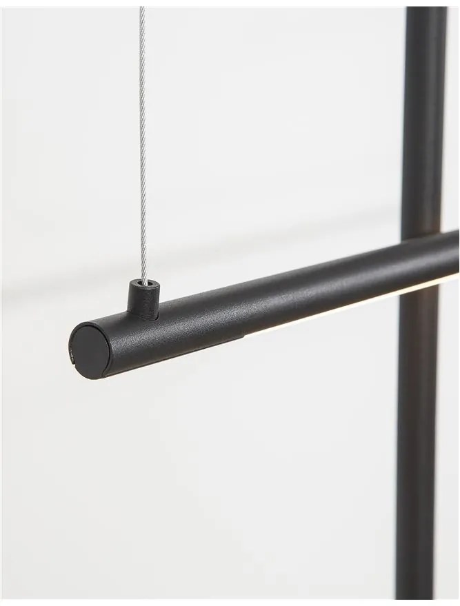 Lustra LED design liniar ELETTRA negru