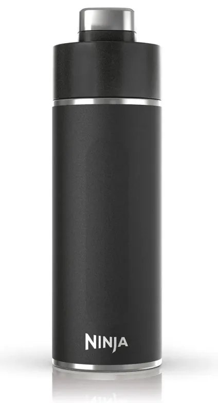 Termos Ninja DW2401EUUKBK, 700 ml, Potrivit pentru bauturi carbogazoase, Izolatie tripla, Fara BPA, Mentinere la cald până la 8h, Rece până la 24h, Negru