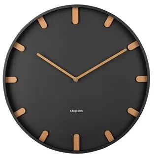 Karlsson 5942BK design ceas de perete 40 cm ,negru