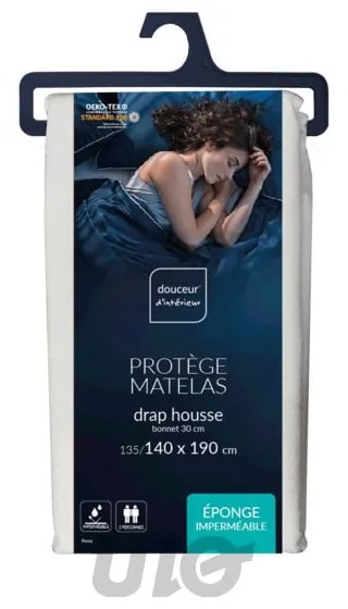Protecție pentru saltea 140x190 cm Ponny – douceur d'intérieur