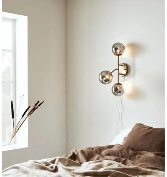 Aplică TRINITY 3xG9/20W/230V aurie/gri Markslöjd 108253