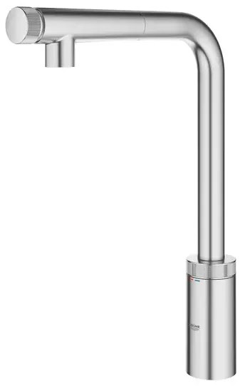 Baterie bucatarie cu dus extractibil Grohe Minta SmartControl crom periat Supersteel